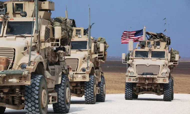 80 آلية لقوات الاحتلال الامريكي تدخل سوريا قادمة من العراق
