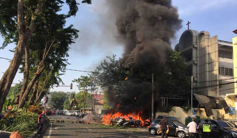 سقوط ضحايا في انفجار قرب كنيسة بإندونيسيا