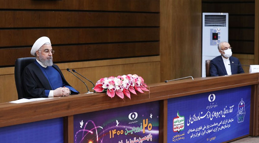 روحاني يؤكد سلمية البرنامج النووي الايراني