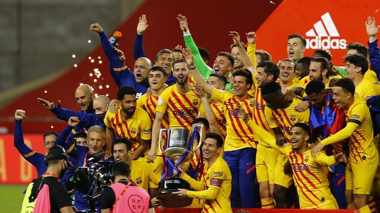 برشلونة يتوج بلقب بطل كأس ملك إسبانيا