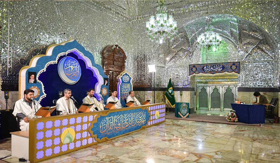 صور.. مراسم الختمة القرآنية الرمضانية في مرقد السيد عبد العظيم