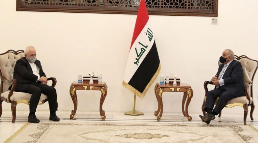 وزير الخارجية الإيراني يلتقي رئيس الوزراء العراقي السابق