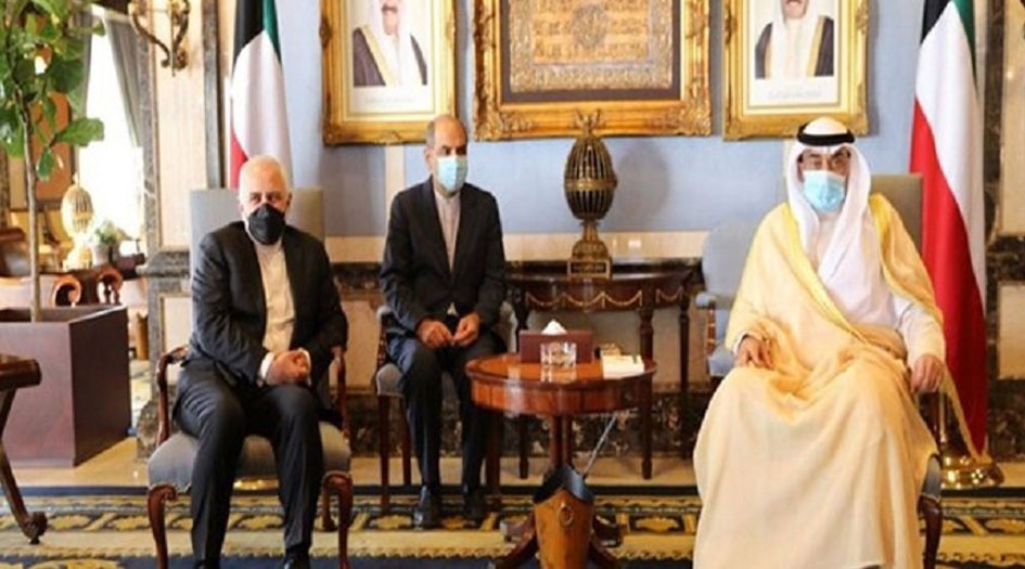 ظريف يلتقي رئيس الوزراء الكويتي