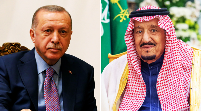 أردوغان والملك سلمان يبحثان العلاقات الثنائية