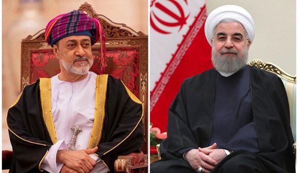 الرئيس الايراني يتلقى برقية تهنئة من سلطان عمان 