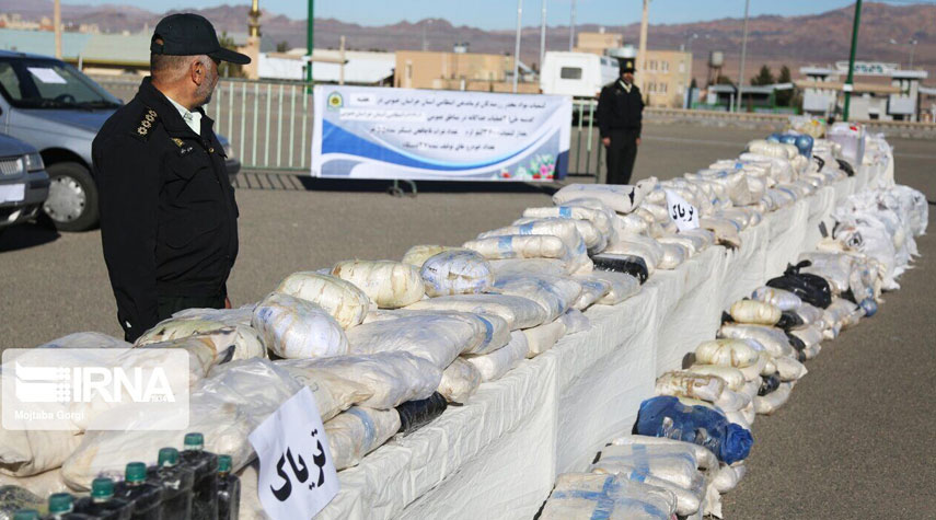ايران... ضبط 1.2 طن من المخدرات جنوب شرق البلاد