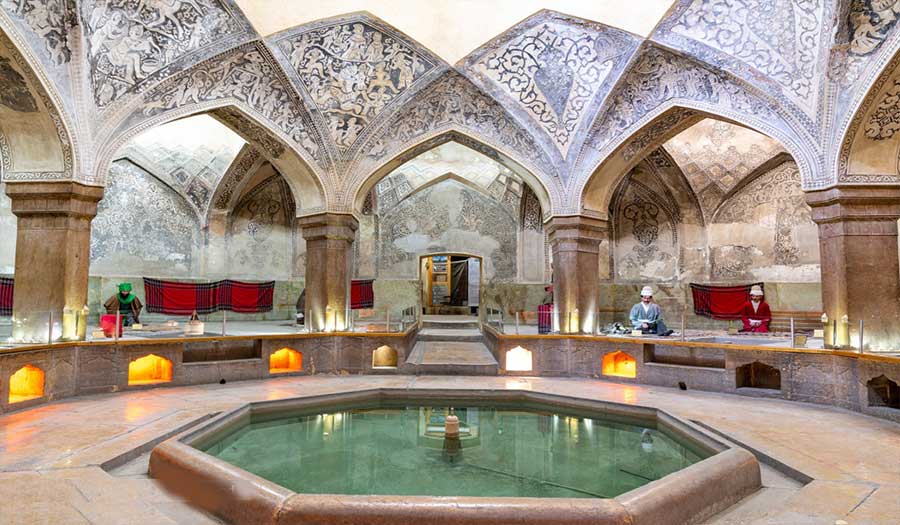 صور .. متحف حمام "وكيل" التاريخي في مدينة شيراز