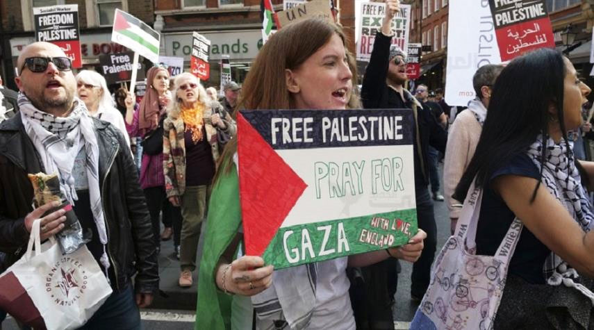 مسيرة حاشدة في نيويورك تنديدا بالعدوان الصهيوني على غزة