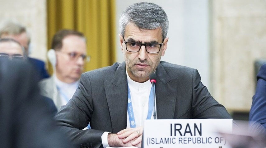 سفير ايران في جنيف يطالب بمحاسبة حماة الكيان الصهيوني