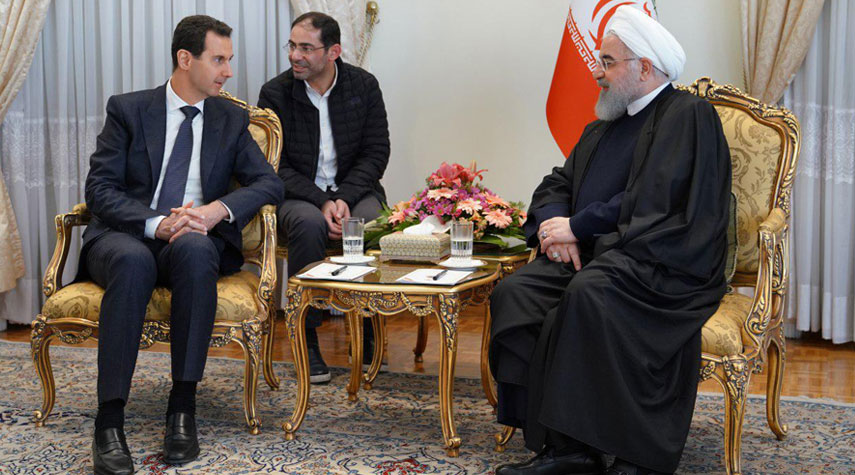 الرئيس روحاني يهنئ نظيره السوري بفوزه بالانتخابات