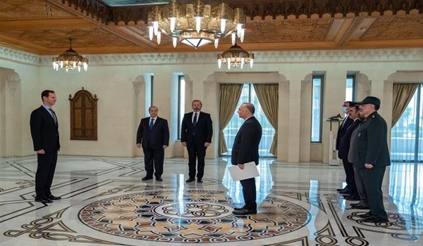 الرئيس السوري يتسلم أوراق اعتماد سفير إيران لدى دمشق