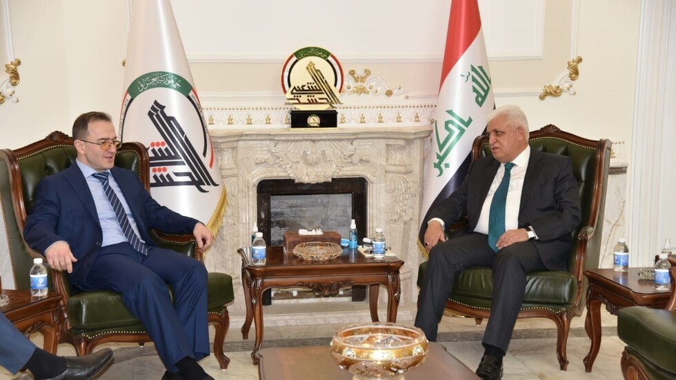 العراق... رئيس هيئة الحشد الشعبي يلتقي السفير الروسي في بغداد