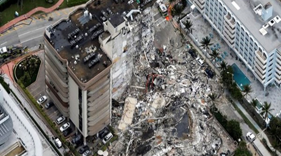 فلوريدا الأمريكية : انهيار مبنى يؤدي لفقدان العشرات من ساكنيه