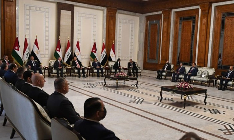 الرئيس العراقي يعتبر التعاون العراقي المصري الأردني نقطة تحوّل بالمنطقة