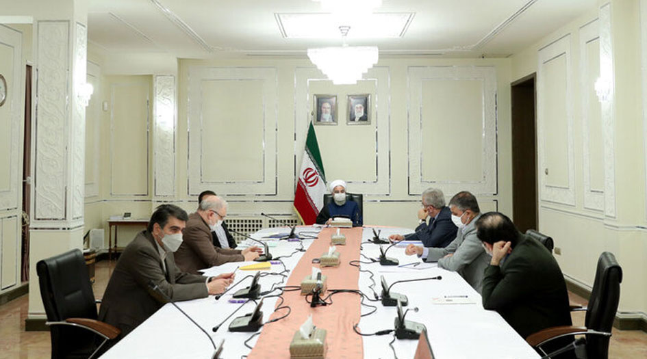 الرئيس روحاني يؤكد ضروة تشديد المراقبة على تنفيذ البروتوكولات الصحية