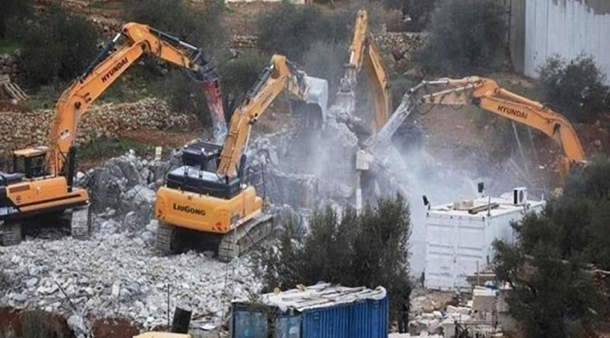 الاحتلال الصهيوني يهدم 474 مبنى فلسطينيًا منذ بداية 2021