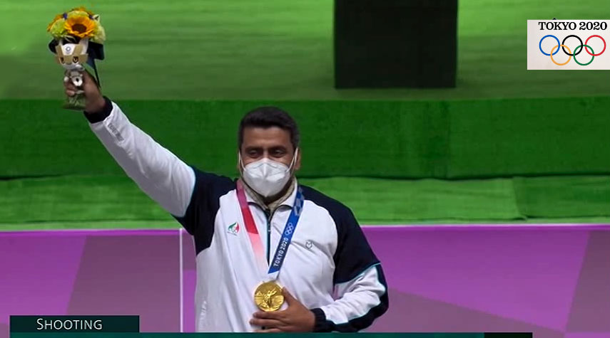 الرامي "فروغي" يحرز أول ذهبية لـ إيران باولمبياد طوكيو