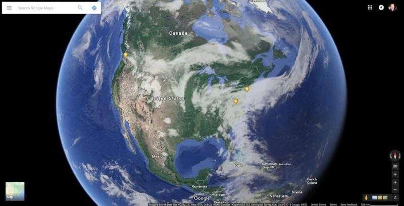 خريطة تفاعلية جديدة تظهر التوزيع الجغرافي للارض بعهد الديناصورات