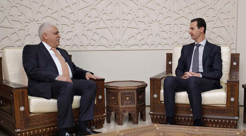 الرئيس السوري يتلقى رسالة من الكاظمي حول مؤتمر دول الجوار العراقي