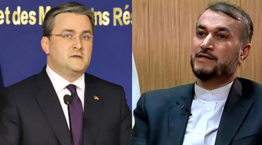وزير الخارجية الايراني الجديد يتلقى برقية تهنئة من نظيره الصربي