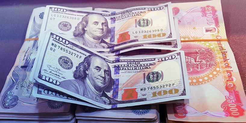 أسعار صرف الدولار في البورصة والأسواق العراقية