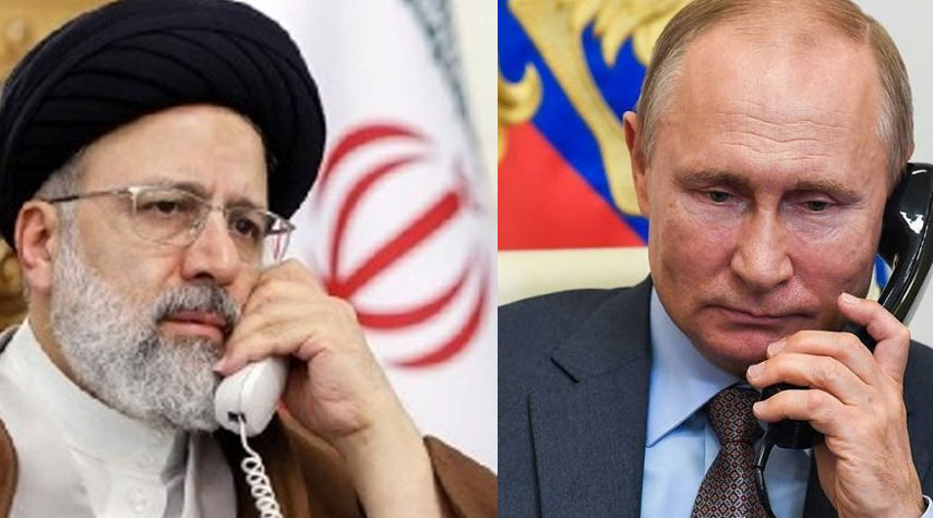 رئيسي يؤكد لبوتين أهمية تعزيز العلاقات بين طهران وموسكو