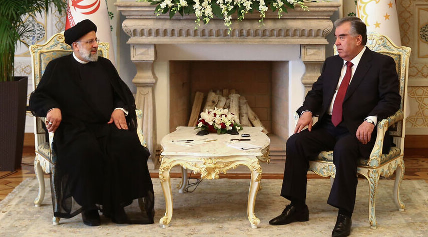 رئيسي: تعزيز العلاقات يزيد من مستوى التعاون بين طهران ودوشنبه
