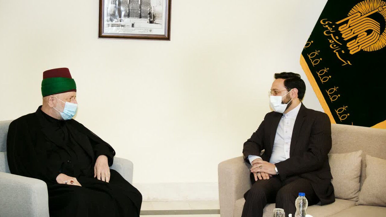 وكيل سادن العتبة الرضوية يلتقي الأمين العام للعتبة الحسينية في مشهد