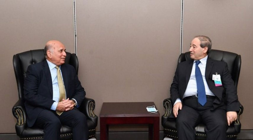 وزيرا خارجية العراق وسوريا يبحثان سبلاً جديدة للعمل المشترك