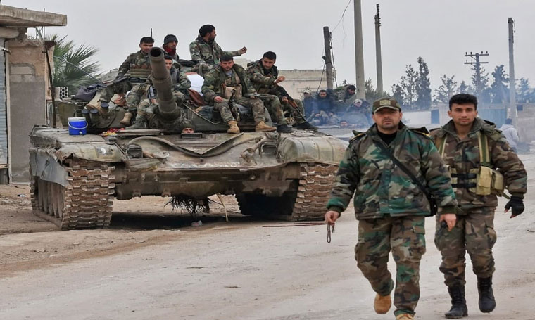 الجيش السوري يبدأ تمشيط قرى جنوب شرق مدينة درعا