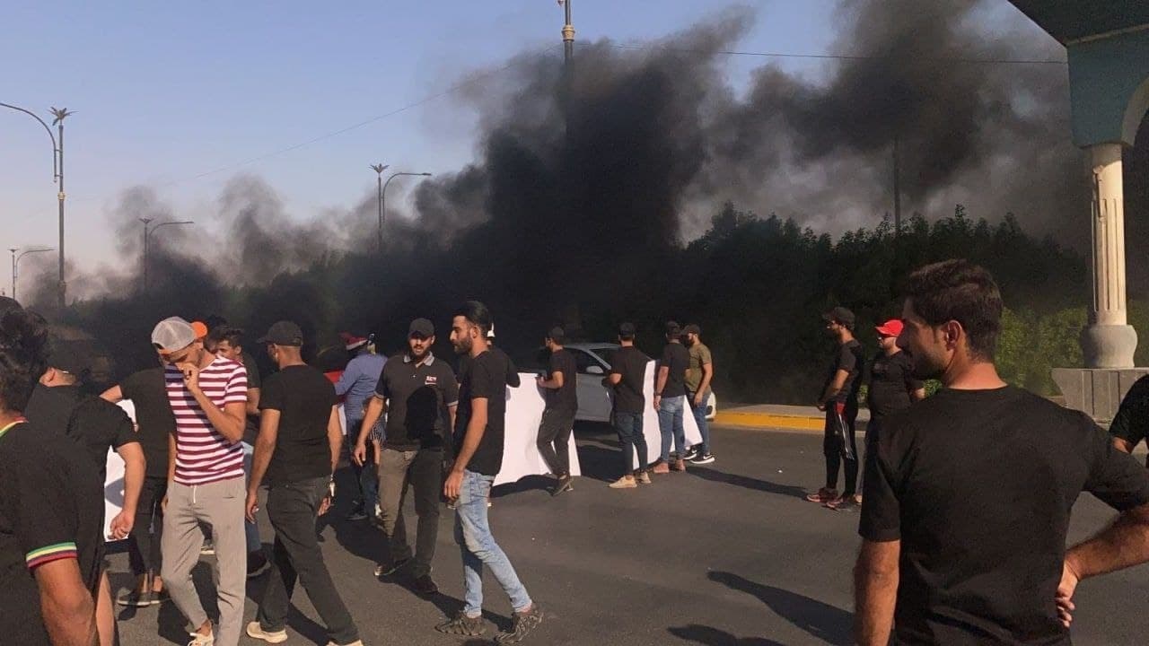 تظاهرات في مدن عراقية احتجاجاً على نتائج الانتخابات