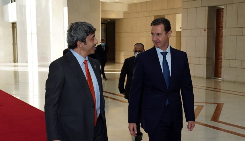الرئيس الأسد يستقبل وزير الخارجية الاماراتي