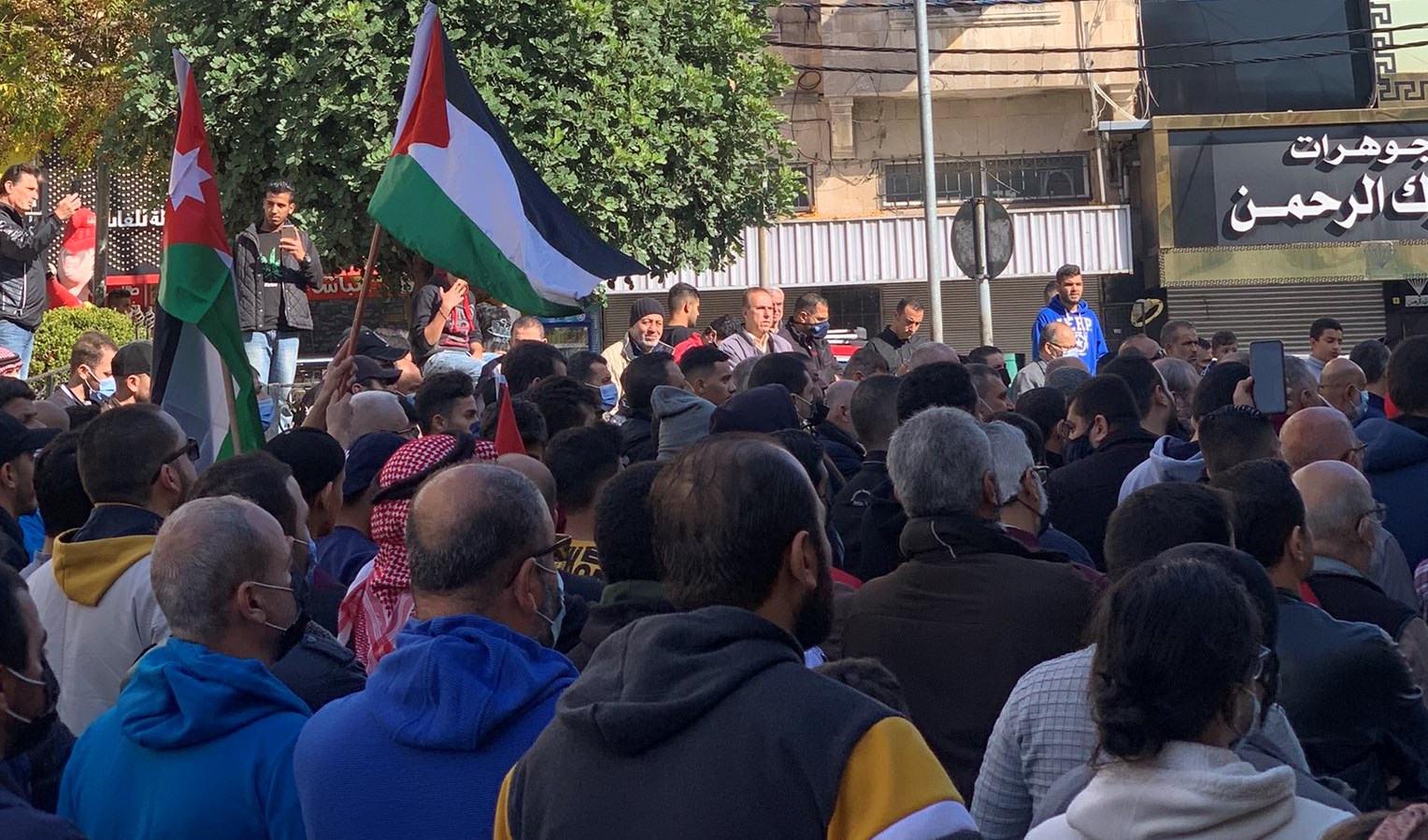 احتجاجات حاشدة في الأردن رفضاً لاتفاقيات التطبيع