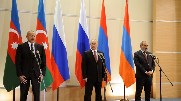 بوتين وعلييف وباشيناين يصدرون بيانا مشتركا عقب اجتماعهم في سوتشي