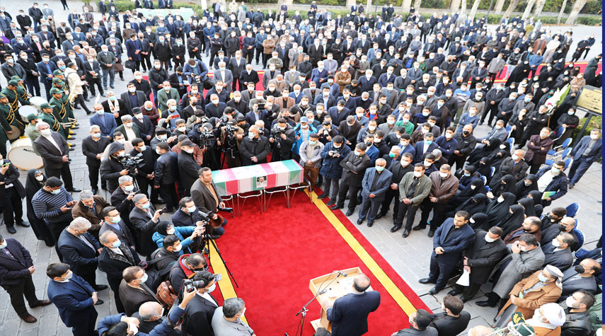 تشييع مهيب لجثمان سفير ايران لدى صنعاء