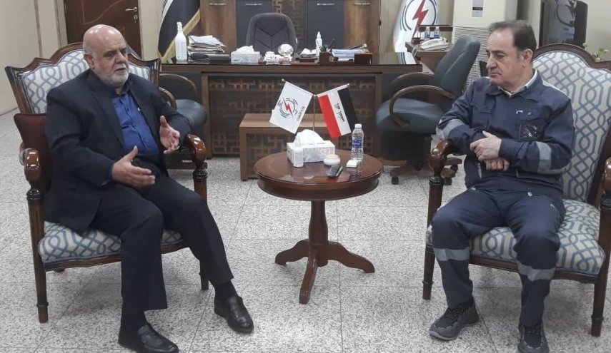 السفير الايراني يبحث مع وزير الكهرباء العراقي سبل تعزيز العلاقات
