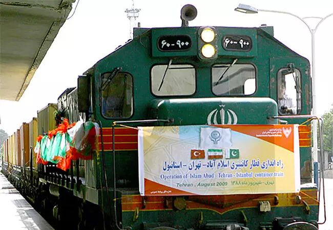 ثاني قطار شحن مشترك بين ايران وباكستان وتركيا ينطلق في "ممر ITI"