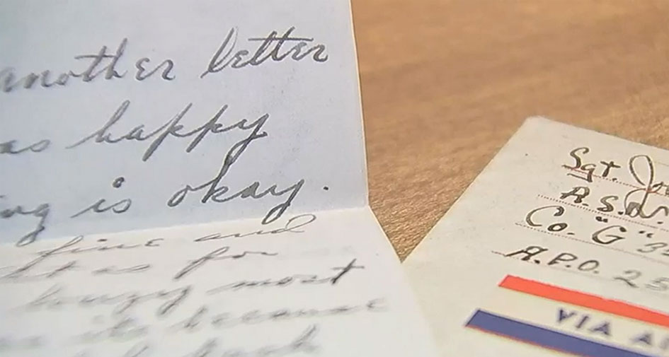 رسالة من جندي بالحرب العالمية الثانية تصل أسرته
