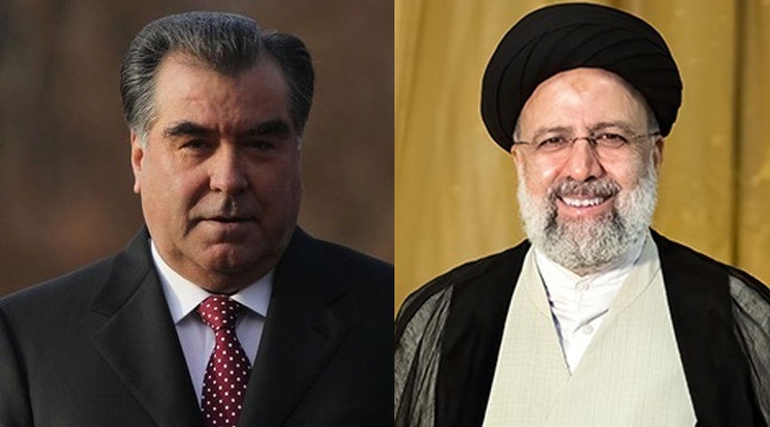 رئيسي يهنئ بالذكرى الثلاثين للعلاقات الدبلوماسية بين إيران وطاجيكستان