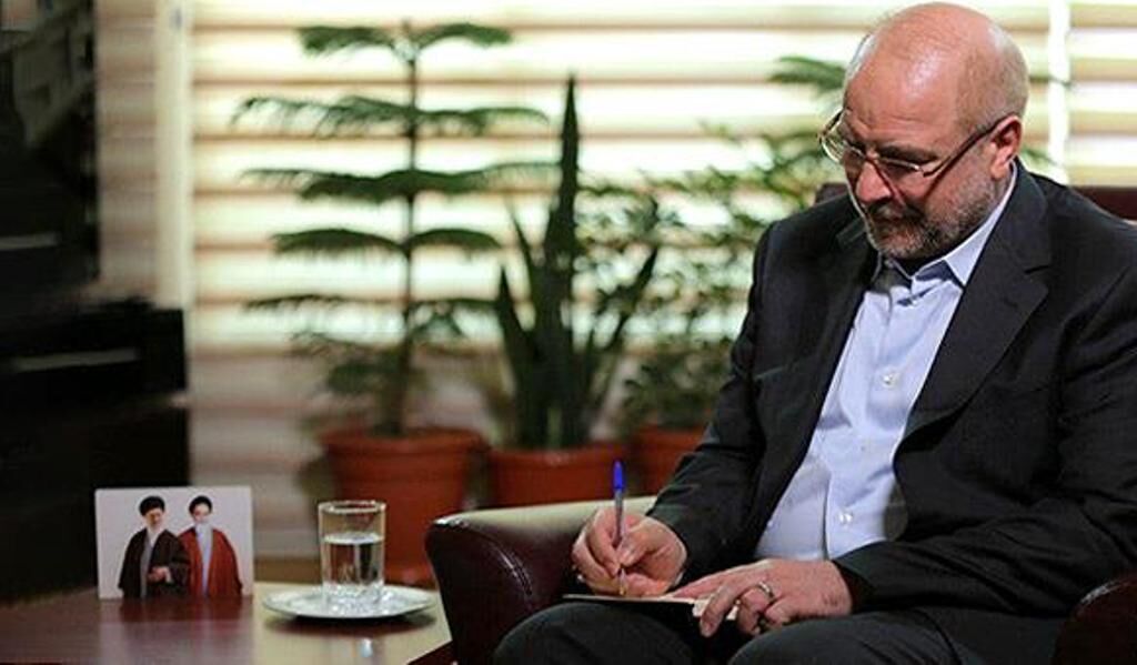 قاليباف يهنئ الحلبوسي لانتخابه رئيساً للبرلمان العراقي