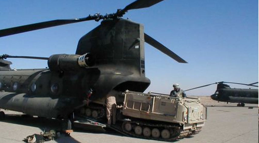 مصدر عراقي : نقل جنود ومعدات حربية أمريكية الى عين الأسد بطائرات الشينوك