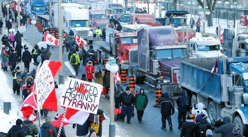 مجموعة "صوفان": واشنطن  أرسلت مبالغ ضخمة لدعم المظاهرات في كندا