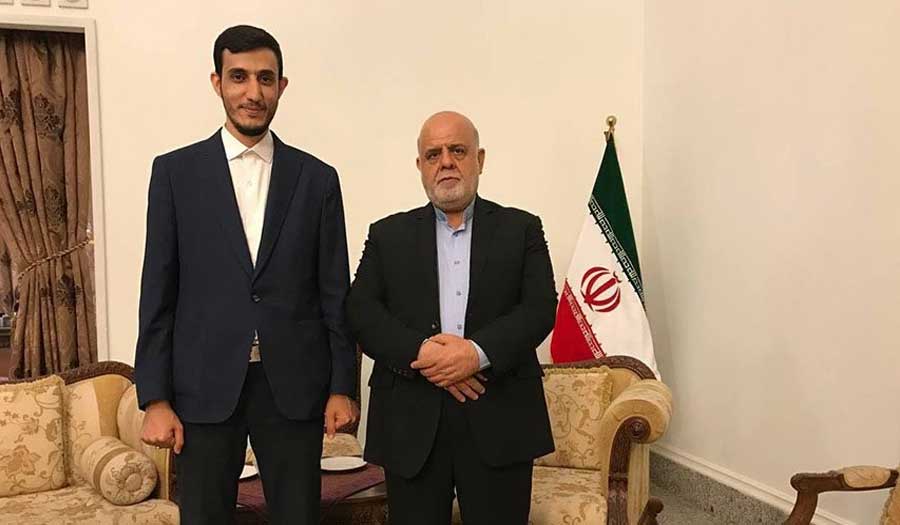 رئيس الإعلام الخارجي للتلفزيون الإيراني يلتقي السفير مسجدي في بغداد