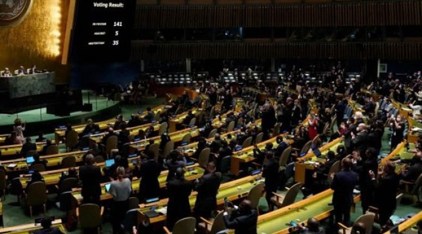 الجمعية العامة للأمم المتحدة تتبنى قراراً ضد روسيا