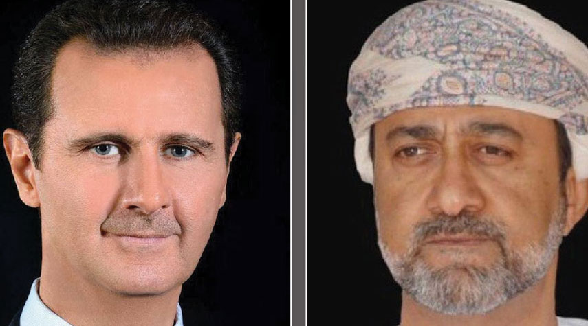 الأسد وآل سعيد يبحثان العلاقات بين دمشق ومسقط