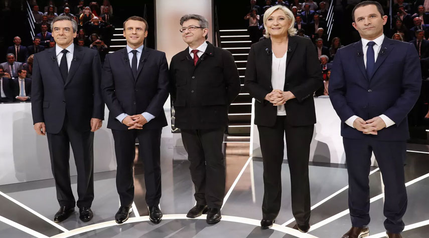 ماكرون اخر من يدلي بصوته في الانتخابات الفرنسية