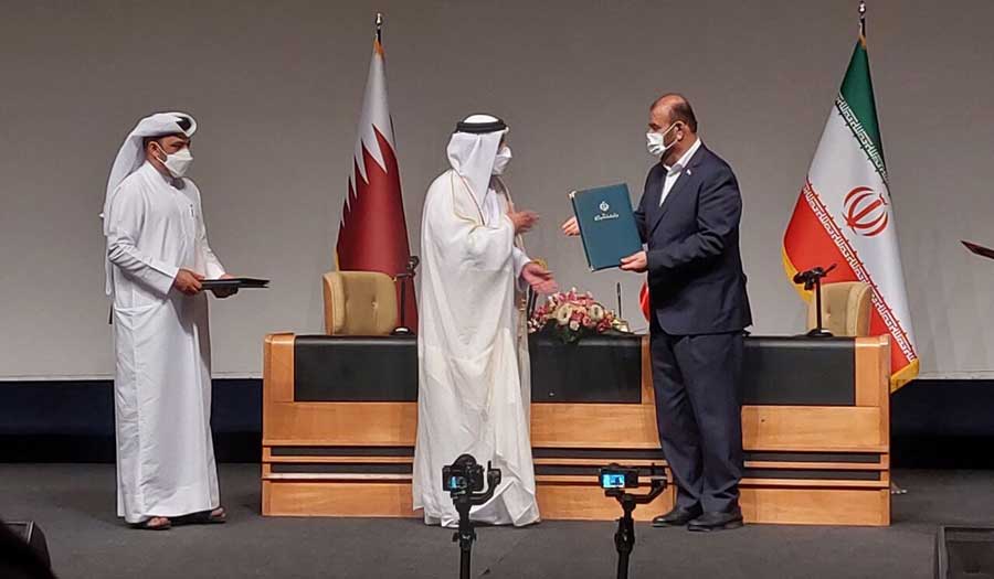 إيران وقطر توقعان وثائق التعاون المشترك حول مونديال قطر 2022
