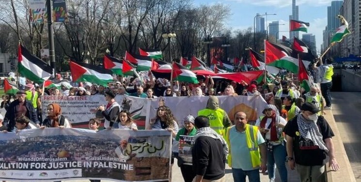 تظاهرات حاشدة في مدن أميركية تضامنا مع القدس