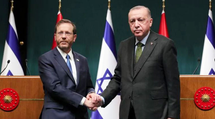 صحيفة صهيونية: الرئيس التركي يبعث برقية إلى نظيره الصهيوني