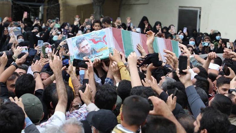بالصور .. إقامة مراسم تأبين الشهيد صياد خدايي في طهران